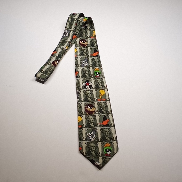 Vintage Looney Tunes Money Tie - Picture 6 of 10